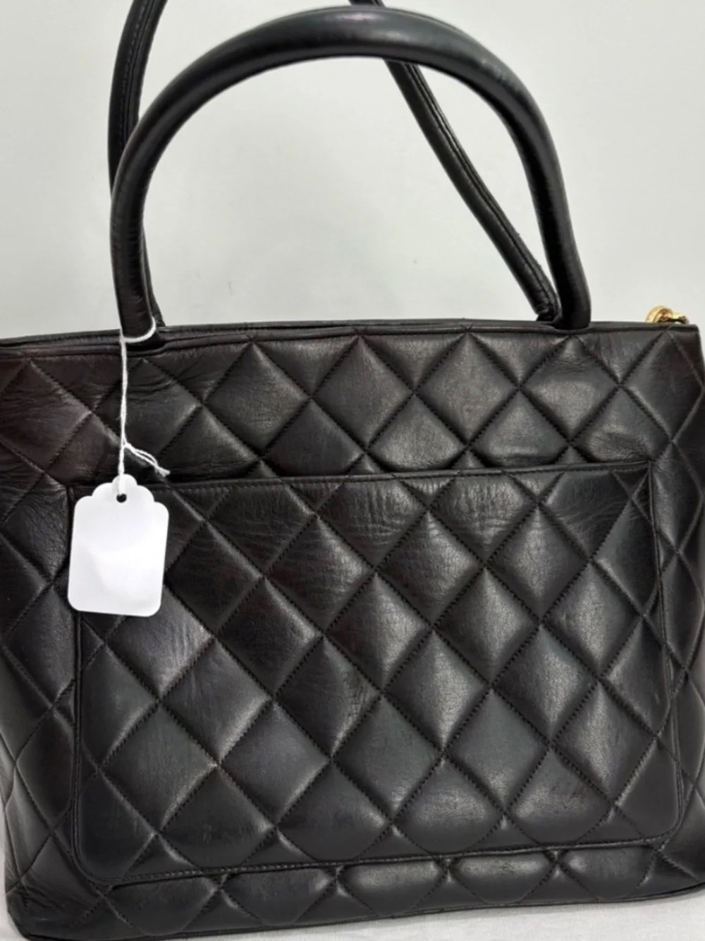 Authentic Chanel Medallion Tote Bag – Black Caviar Leather - Picture 3 of 8